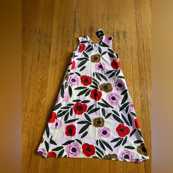 Marimekko x Uniqlo V Neck Sleeveless Flare Dress XS - Picture 4 of 4